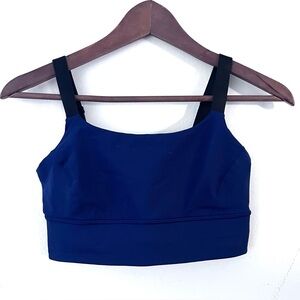 Lululemon Adjustable Strap Sports Bra Navy Blue Size 6